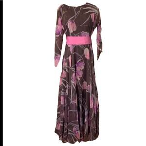 Vintage 70’s Posh by Jay Anderson Romantic Chiffon Maxi Dress Est. 6-8